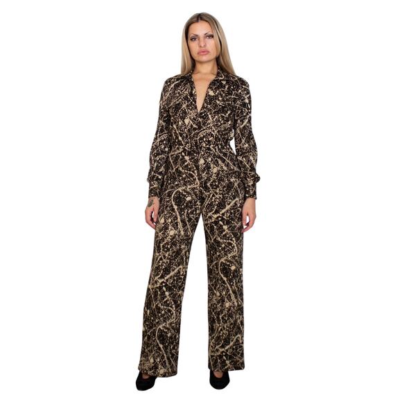 1970s Diane Von Furstenburg Jumpsuit | Paint Splatter | Vintage - Picture 1 of 8